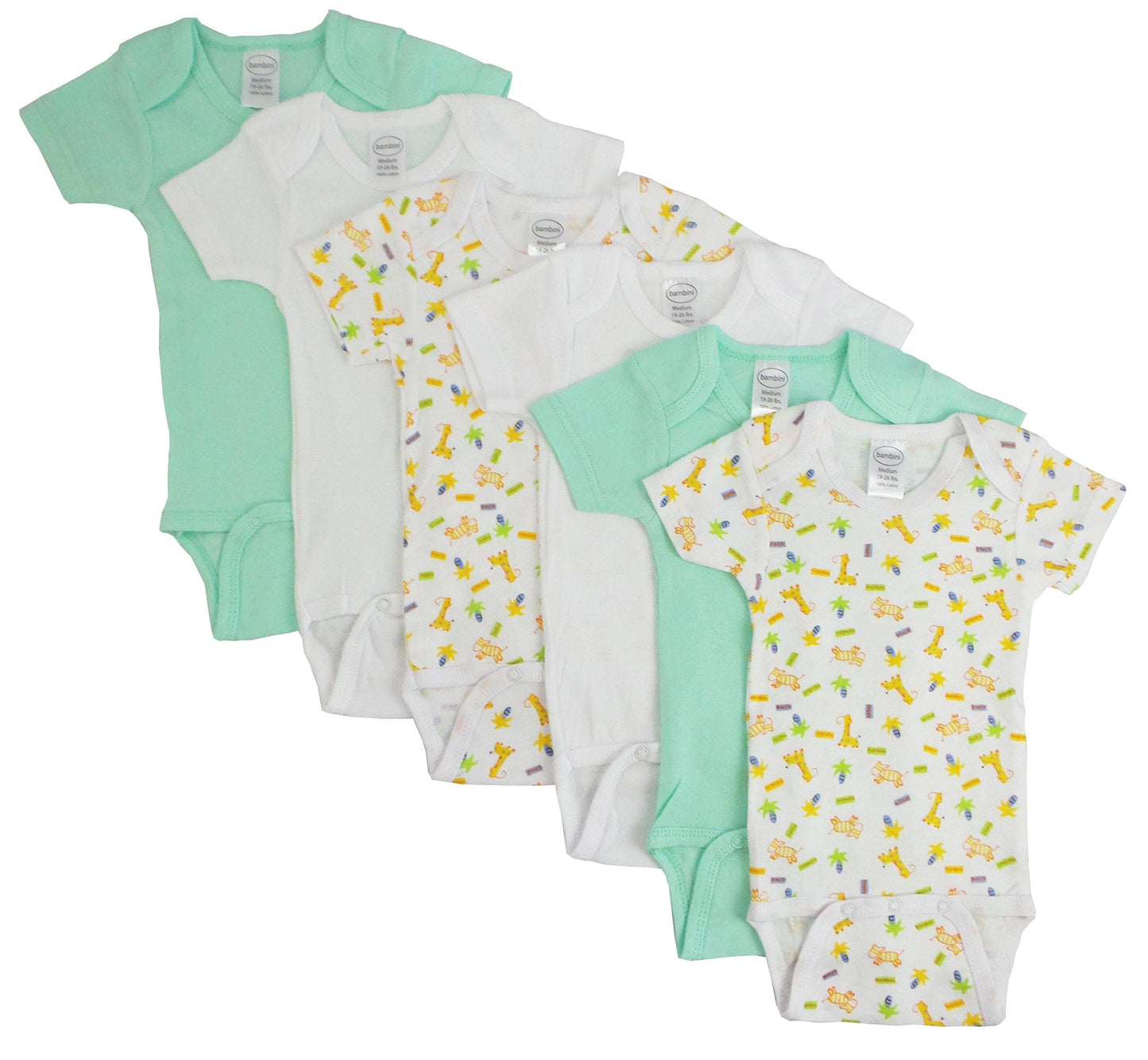 Boys' Printed Short Sleeve 6 Pack - Kaislee's Boutique