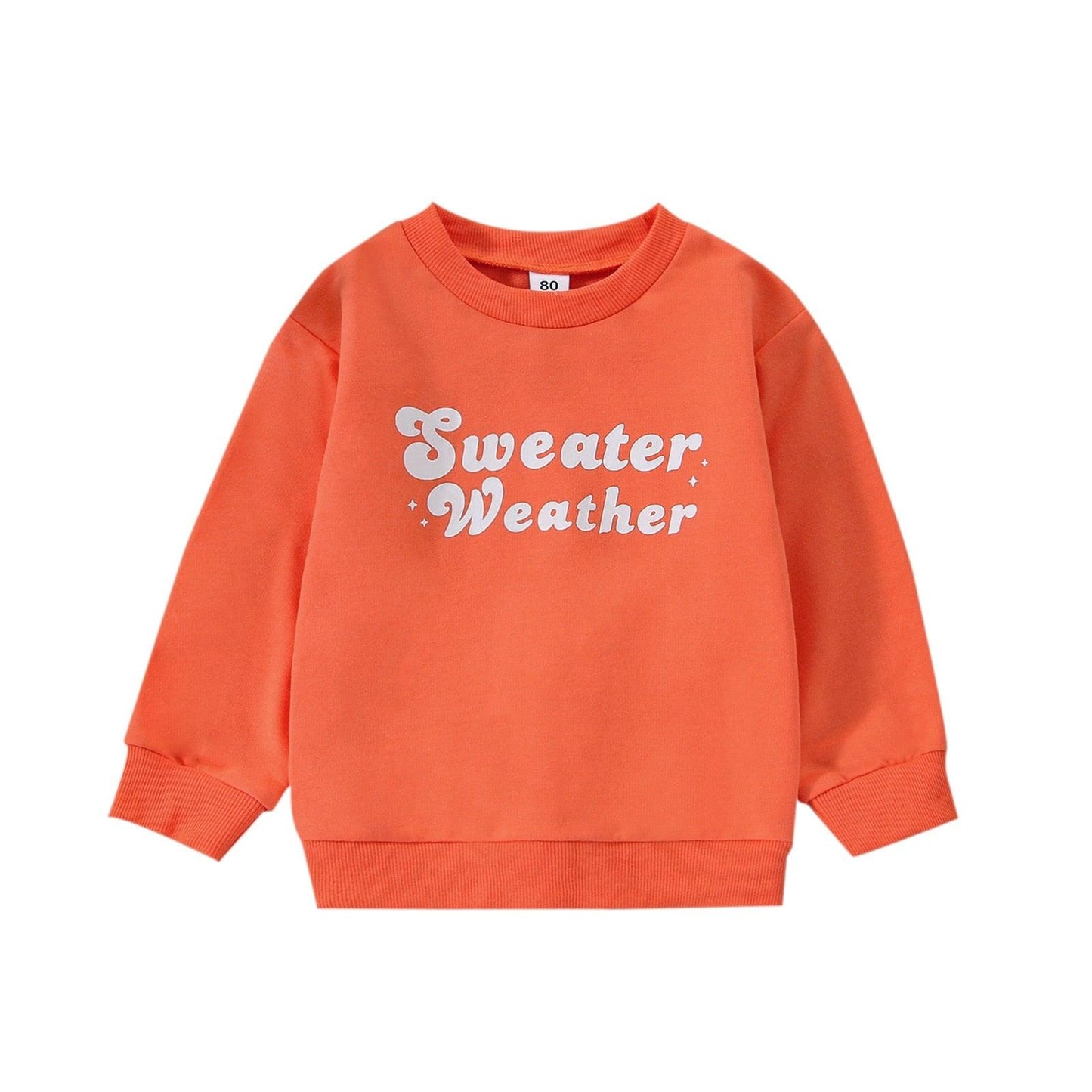 Girls Autumn Pullover Sweatshirt | Sweater Weather - Kaislee's Boutique