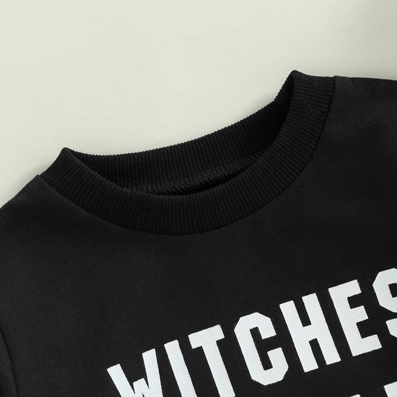 Toddler Boys Halloween Sweatshirt | Witches Be Crazy - Kaislee's Boutique
