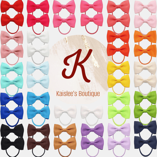 Small Ponytail Hair Bow - Kaislee's Boutique