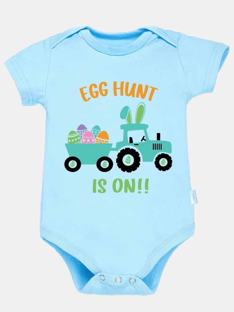 "Egg Hunt Is On" Graphic Bodysuit for Babies - Kaislee's Boutique