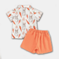 Bunny And Carrot Print Outfit for Toddler Boys - Kaislee's Boutique