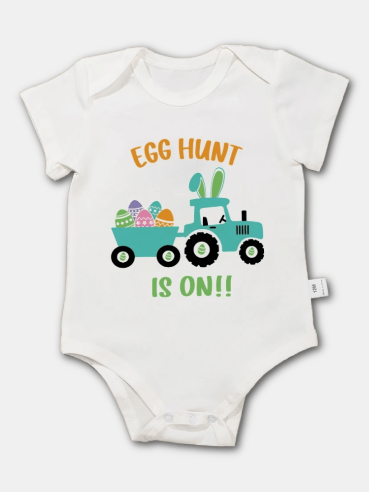 "Egg Hunt Is On" Graphic Bodysuit for Babies - Kaislee's Boutique