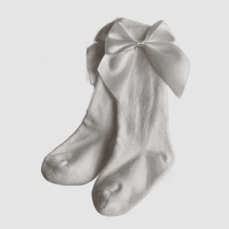 Baby Girl Big Bow Knee High Socks - Kaislee's Boutique