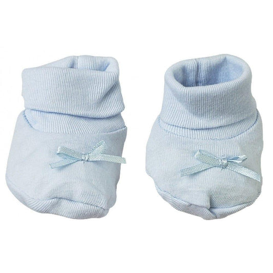 Blue Preemie Booties - Kaislee's Boutique