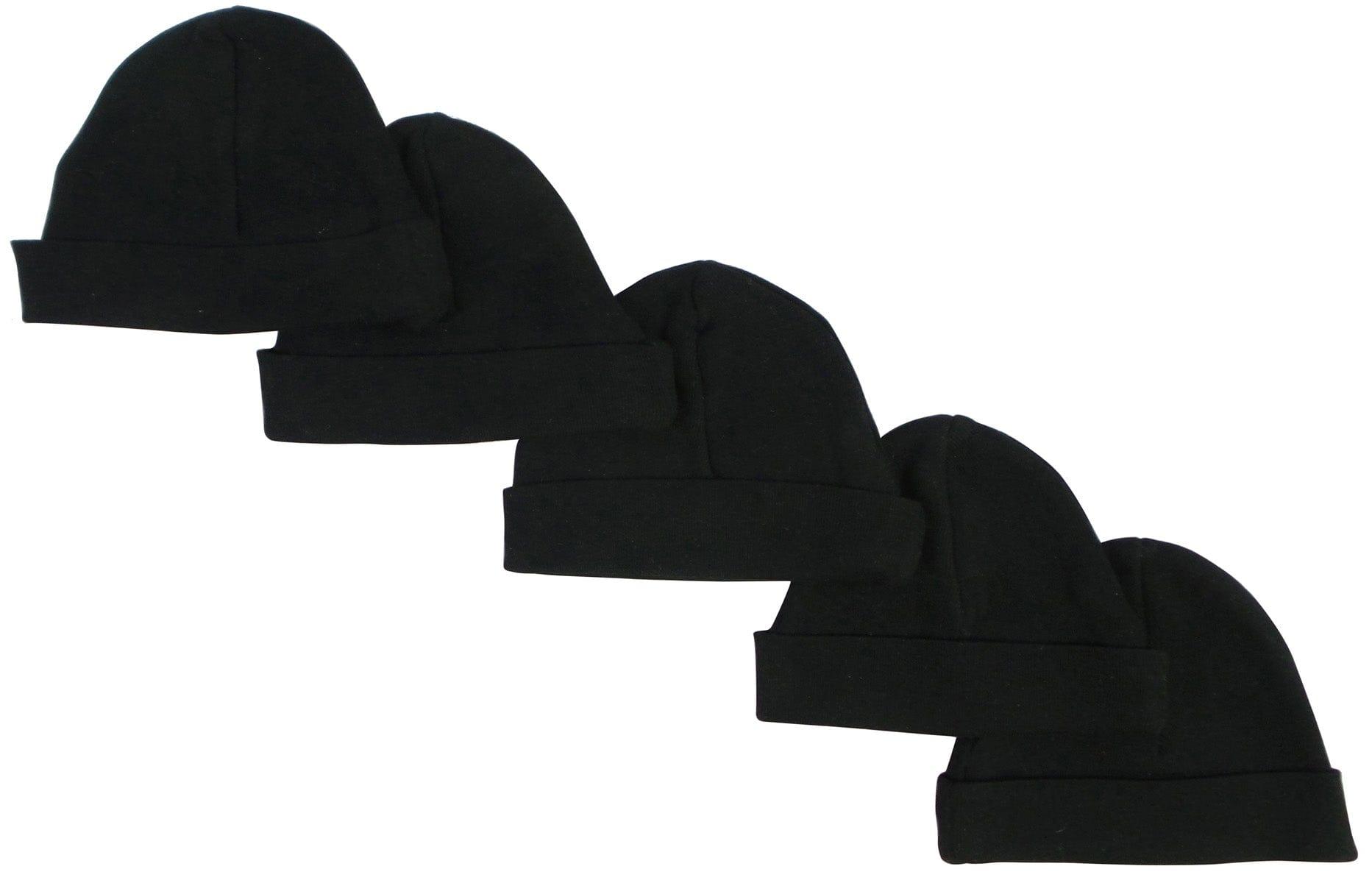 Black Baby Cap (Pack of 5) - Kaislee's Boutique