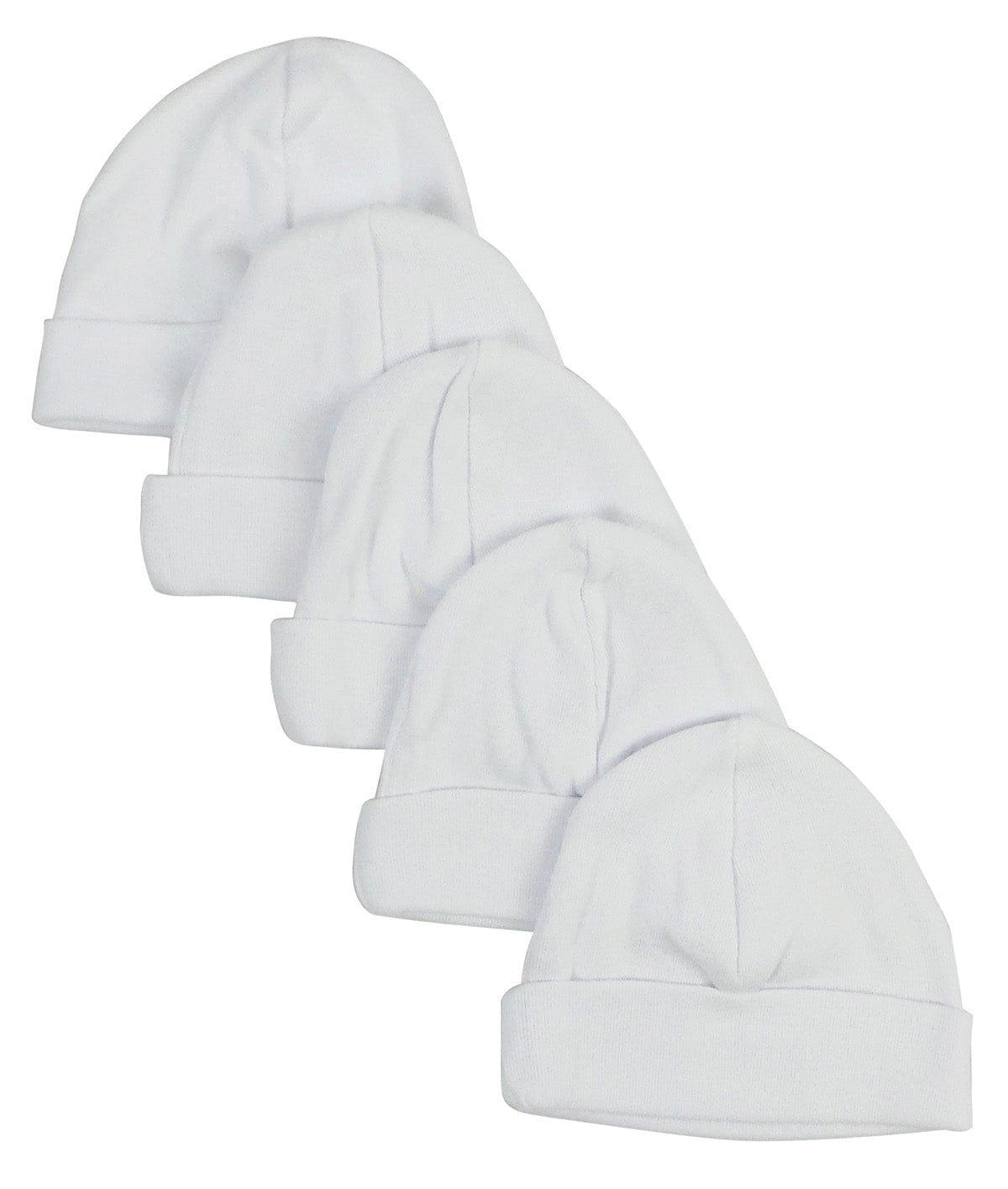 White Baby Cap (Pack of 5) - Kaislee's Boutique