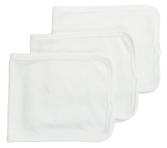 Baby Burpcloth With White Trim (Pack of 3) - Kaislee's Boutique