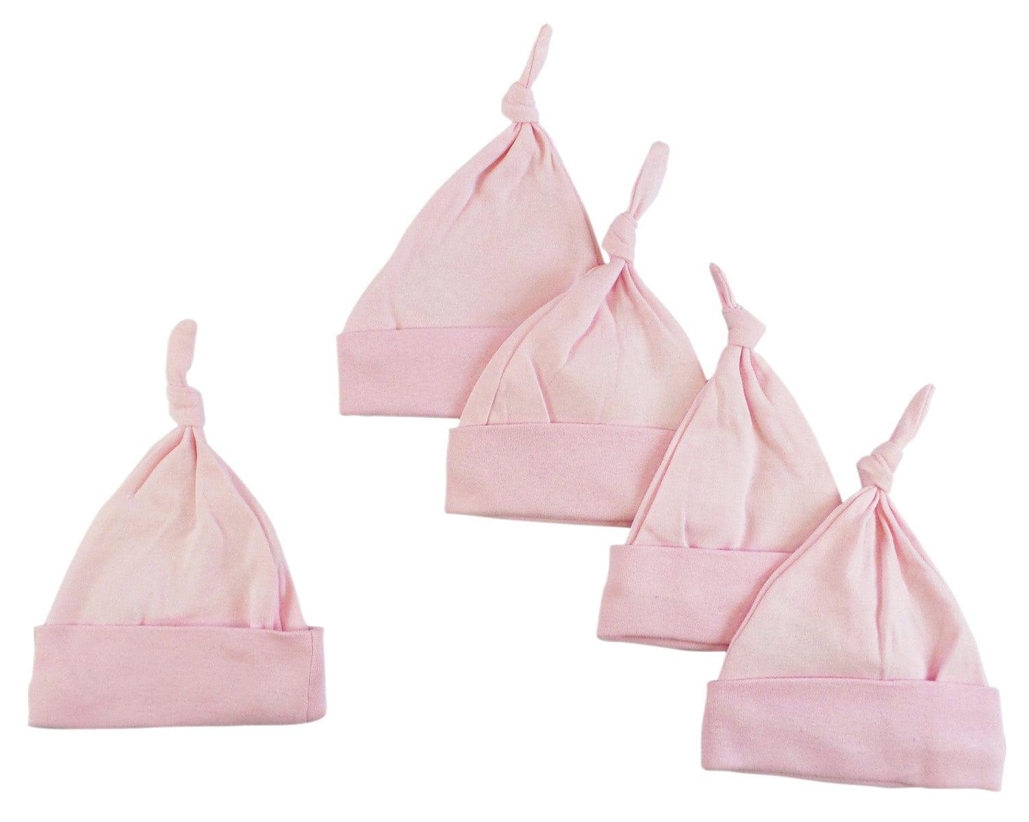 Pink Knotted Baby Cap (Pack of 5) - Kaislee's Boutique