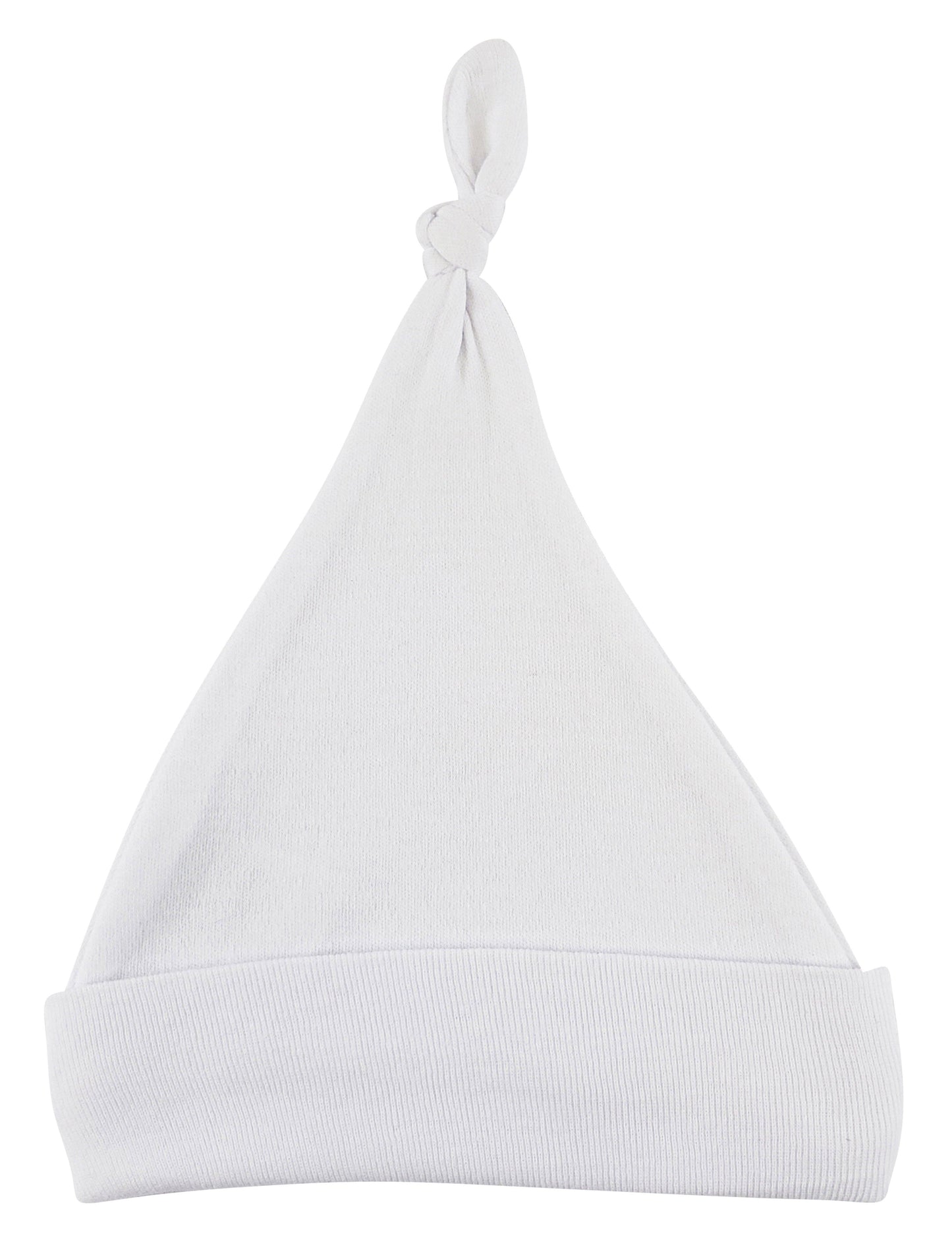 White Knotted Baby Cap - Kaislee's Boutique