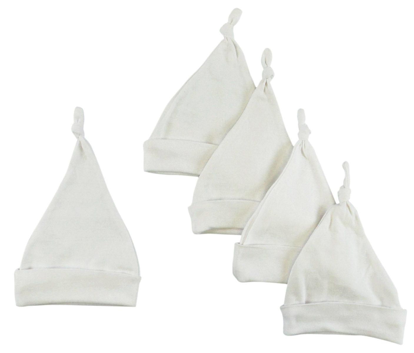 White Knotted Baby Cap (Pack of 5) - Kaislee's Boutique