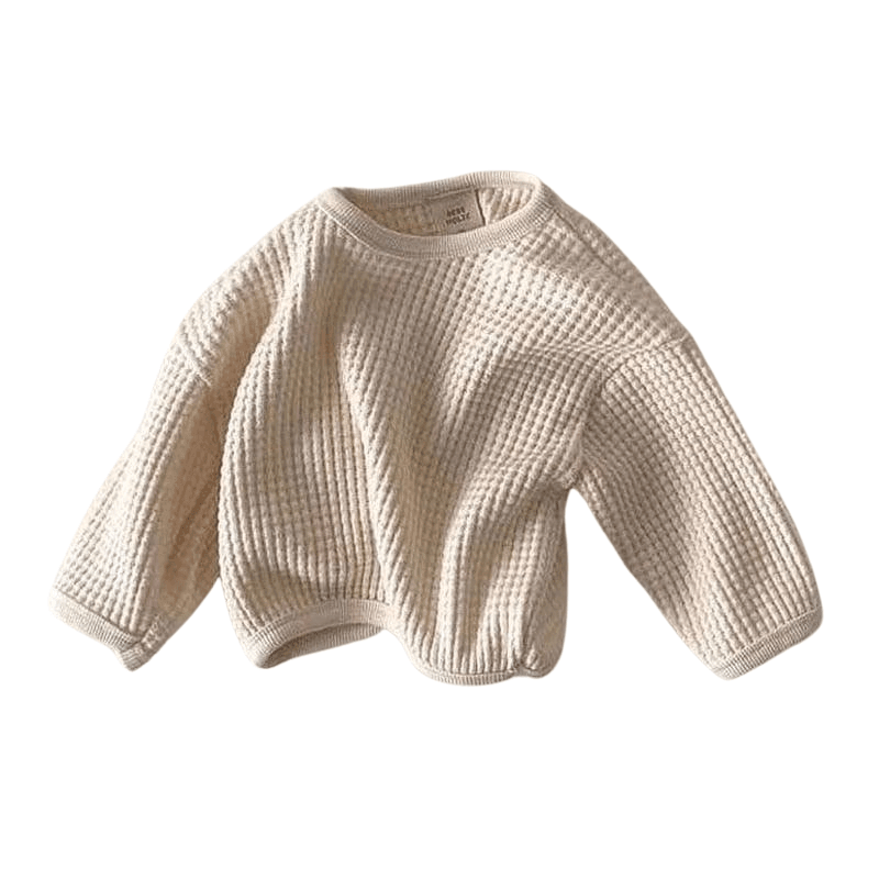 Baby & Toddler Waffle Knit Sweater - Kaislee's Boutique