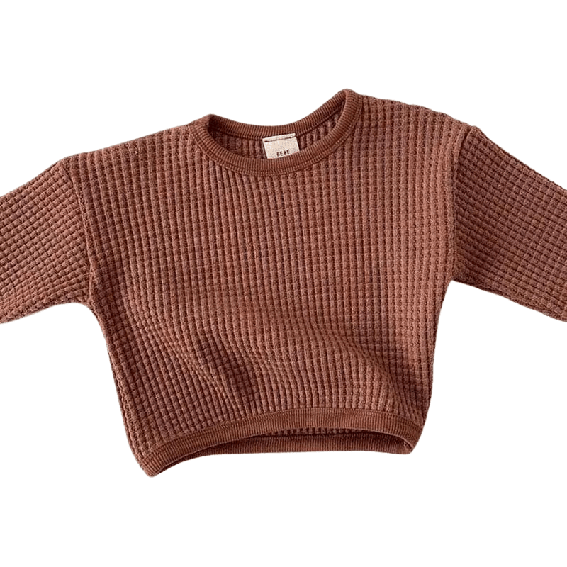 Baby & Toddler Waffle Knit Sweater - Kaislee's Boutique