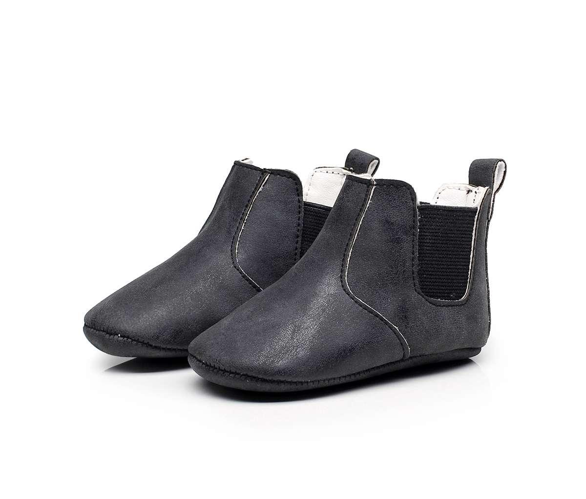 Pull-On PU Leather Boots - Kaislee's Boutique