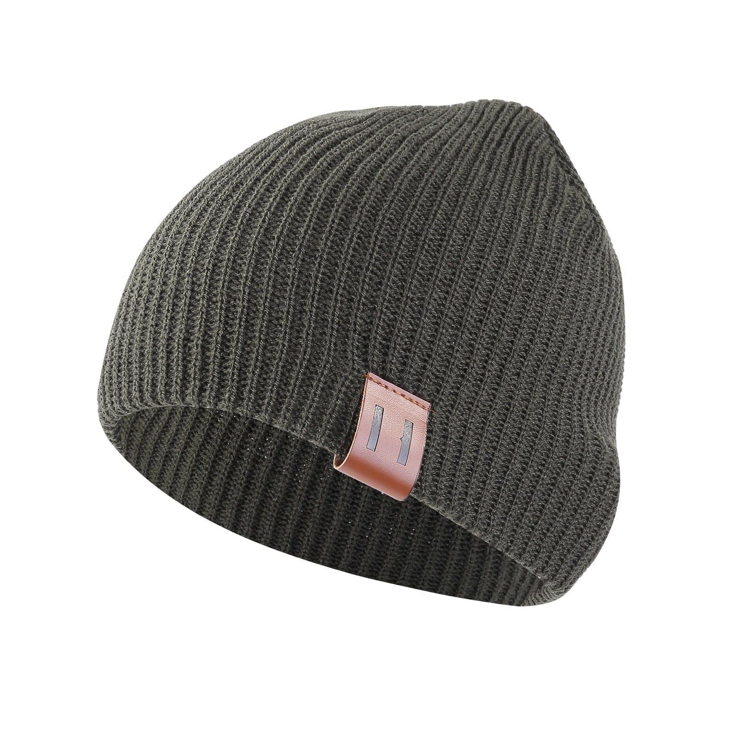 Solid Color Ribbed Knit Cap - Kaislee's Boutique