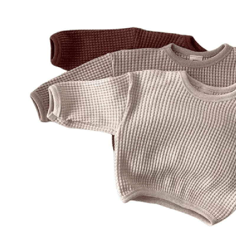 Baby & Toddler Waffle Knit Sweater - Kaislee's Boutique