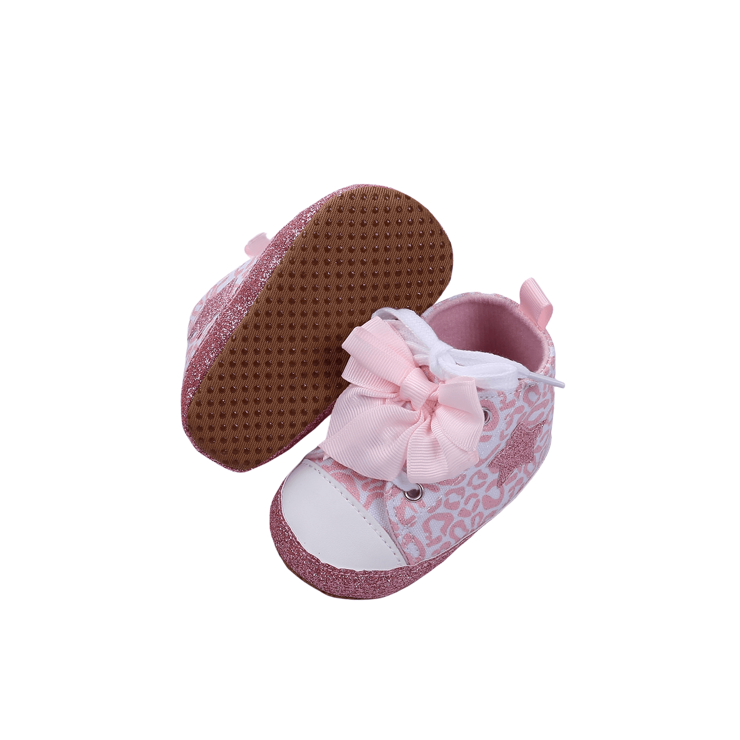 Baby Girl Bowknot Walking Shoes | Soft-Soled First Walker Shoes - Kaislee's Boutique
