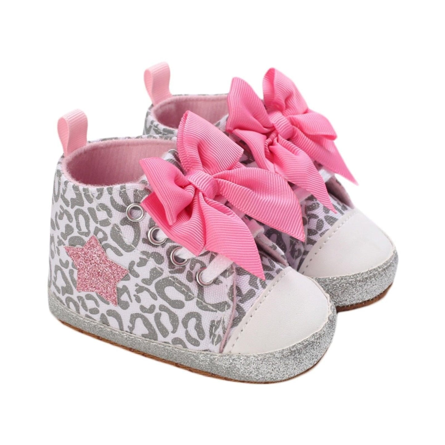 Baby Girl Bowknot Walking Shoes | Soft-Soled First Walker Shoes - Kaislee's Boutique