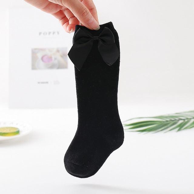 Baby Girl Socks | Big Bow Knee High - Kaislee's Boutique