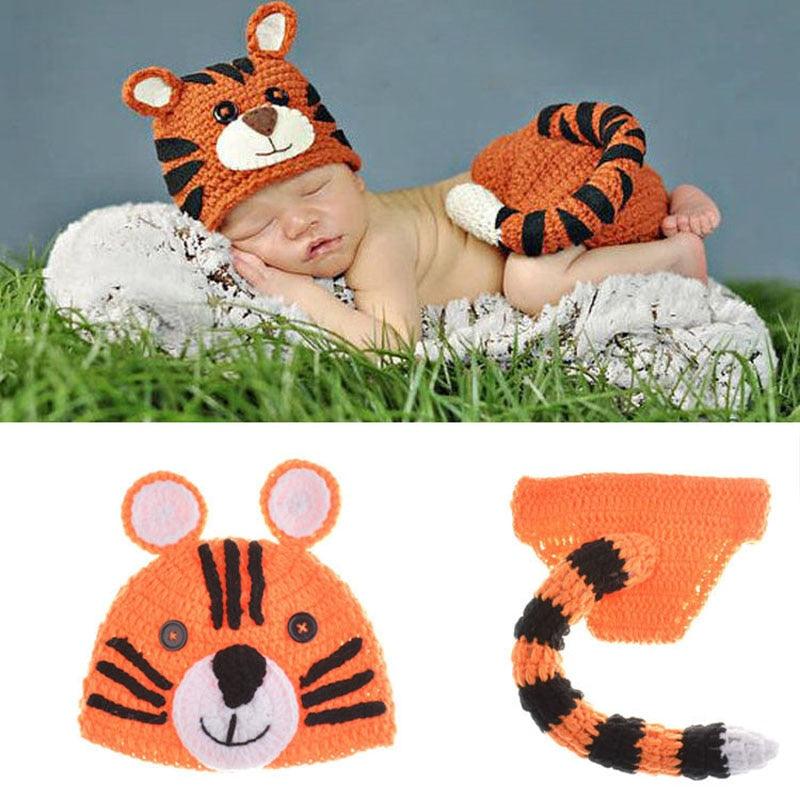 Baby Tiger Crocheted Outfit - Kaislee's Boutique