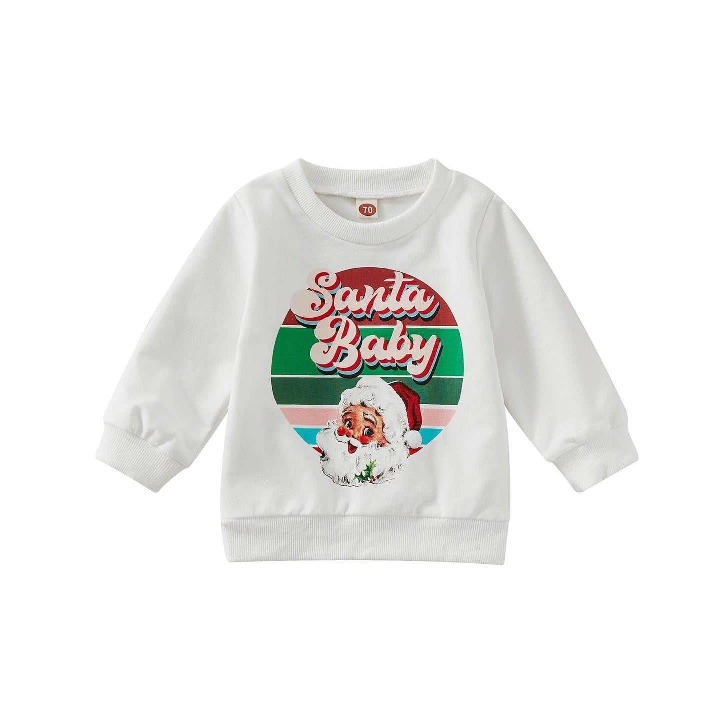 Baby/Toddler Boy/Girl Christmas Pullover | Santa Long Sleeve Sweatshirt - Kaislee's Boutique