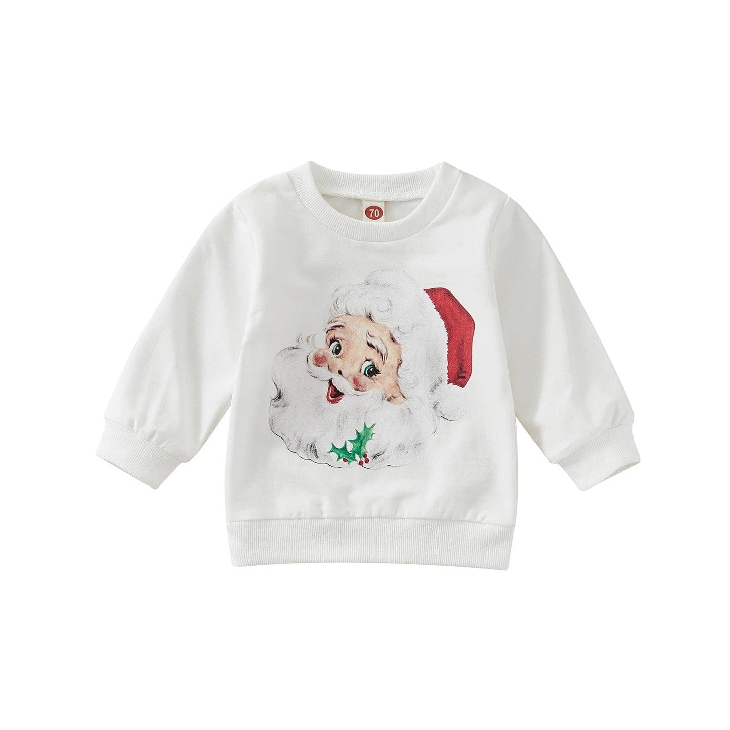 Baby/Toddler Boy/Girl Christmas Pullover | Santa Long Sleeve Sweatshirt - Kaislee's Boutique