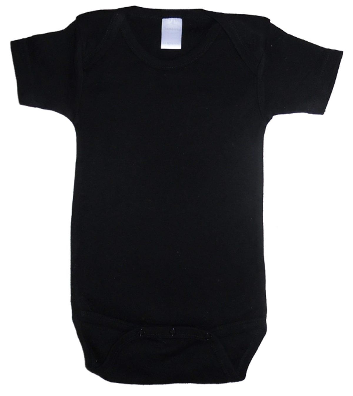 Black Interlock Short Sleeve Onezies - Kaislee's Boutique