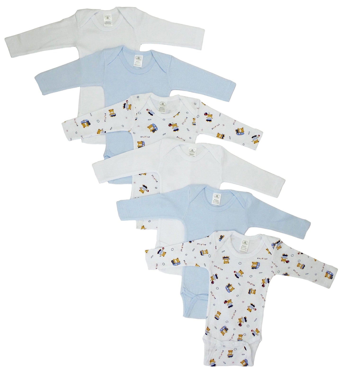 Boys Longsleeve Printed Onezie Variety 6 Pack - Kaislee's Boutique