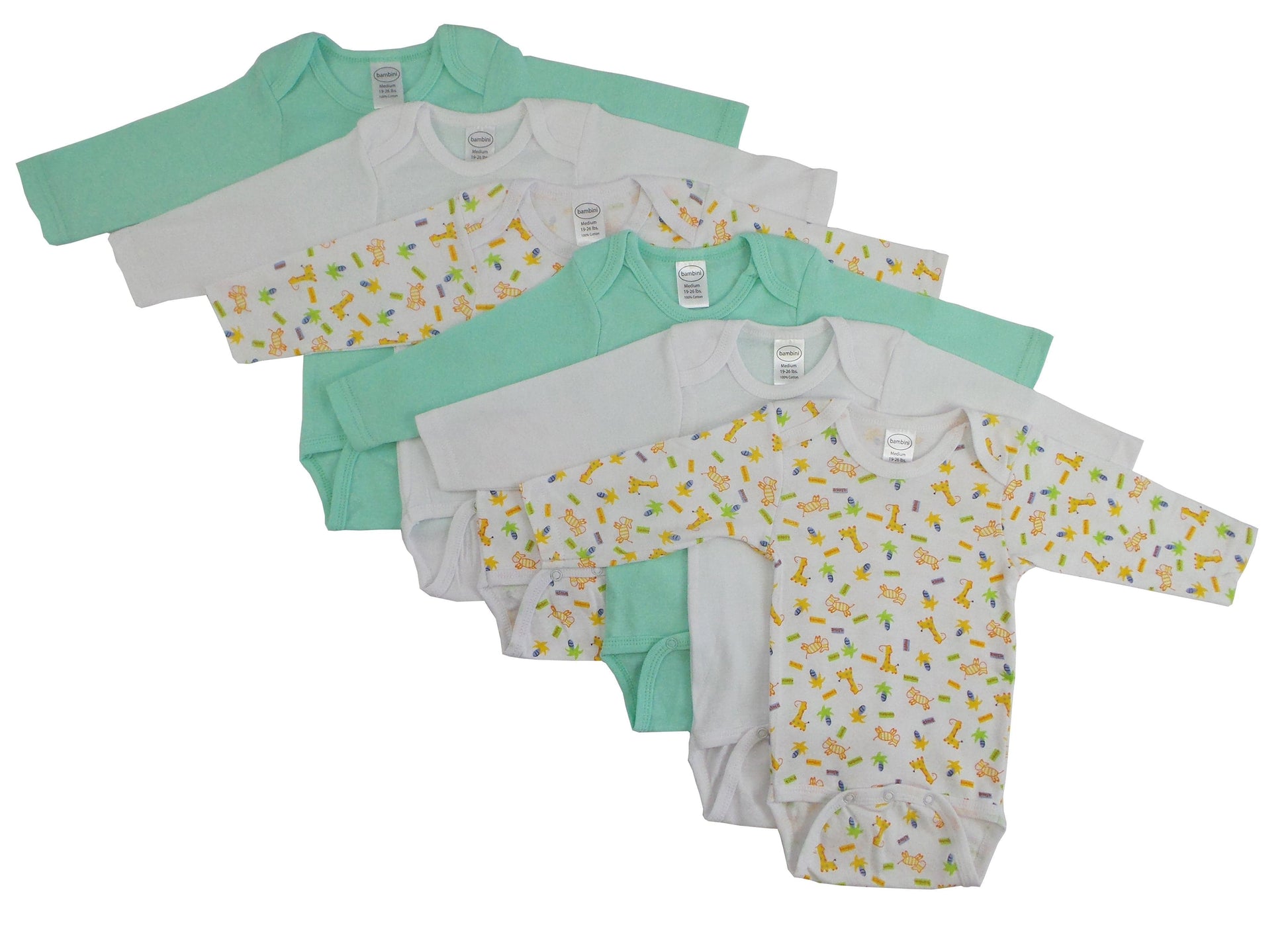 Boys Longsleeve Printed Onezie Variety 6 Pack - Kaislee's Boutique