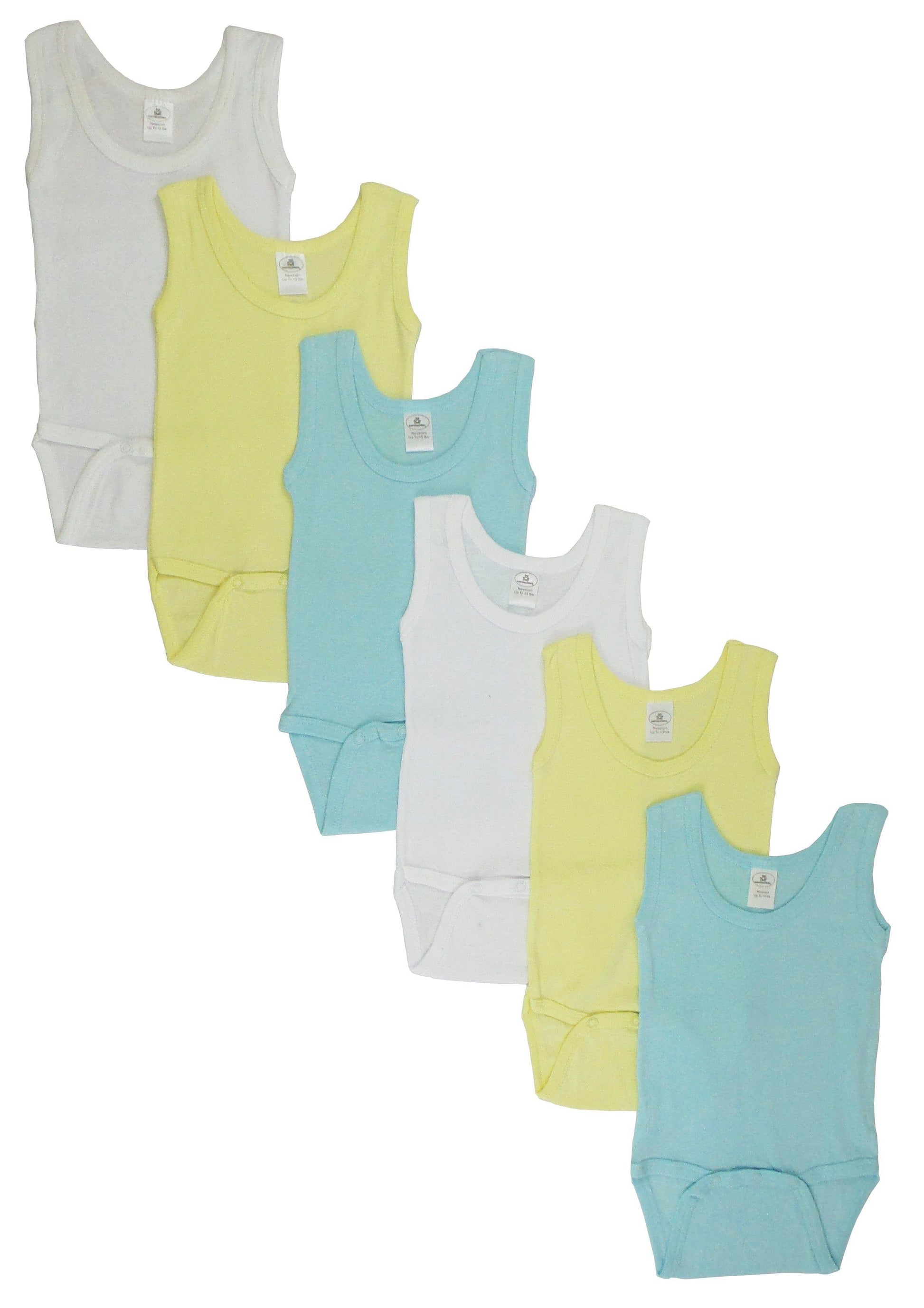 Boys Tank Top Onezies 6 Pack - Kaislee's Boutique