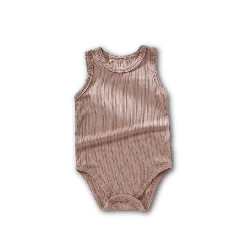 Sleeveless Ribbed Cotton Tank Top Bodysuit - Kaislee's Boutique