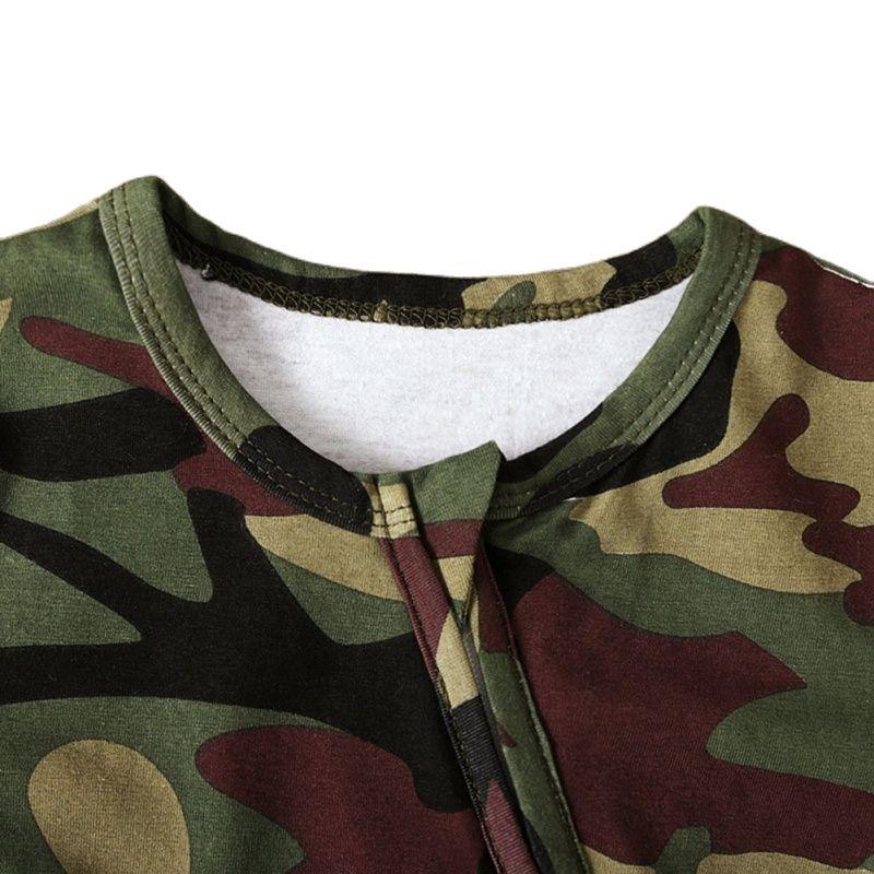 Infant/Baby Long Sleeve Camouflage Sleeper with Headband - Kaislee's Boutique