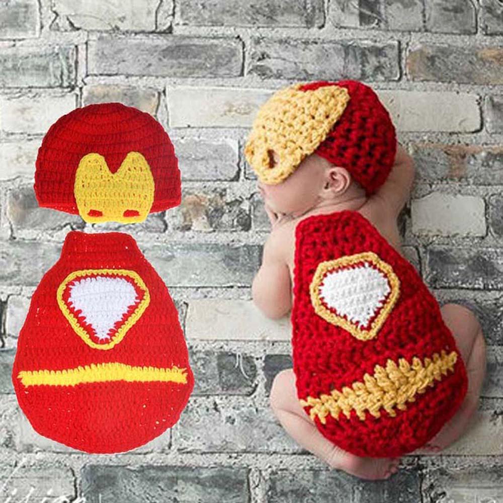 Iron Man Cape and Hat Crochet Outfit - Kaislee's Boutique