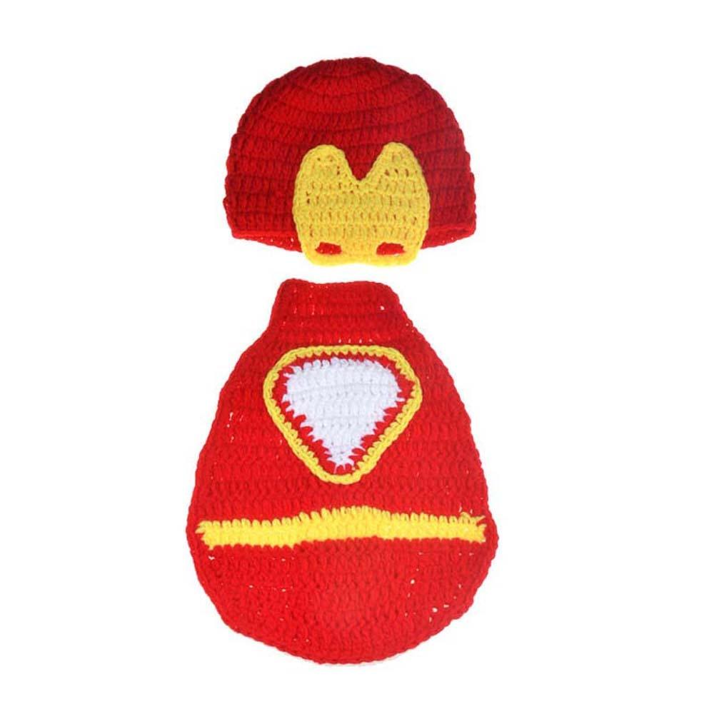 Iron Man Cape and Hat Crochet Outfit - Kaislee's Boutique