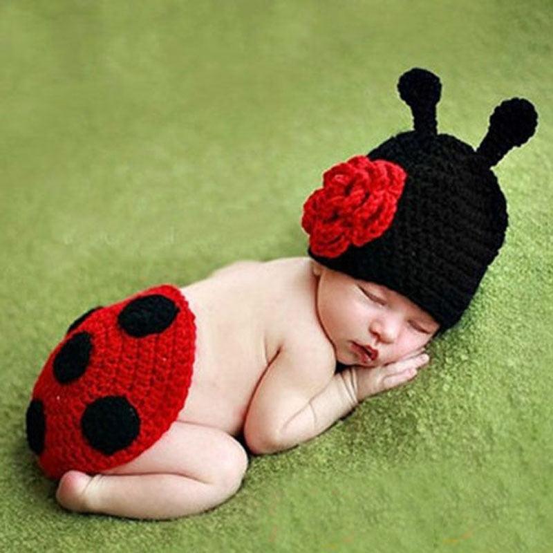 Ladybug Crocheted Outfit - Kaislee's Boutique