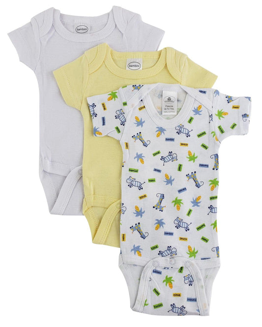 Preemie Boys Short Sleeve Printed Variety Pack - Kaislee's Boutique