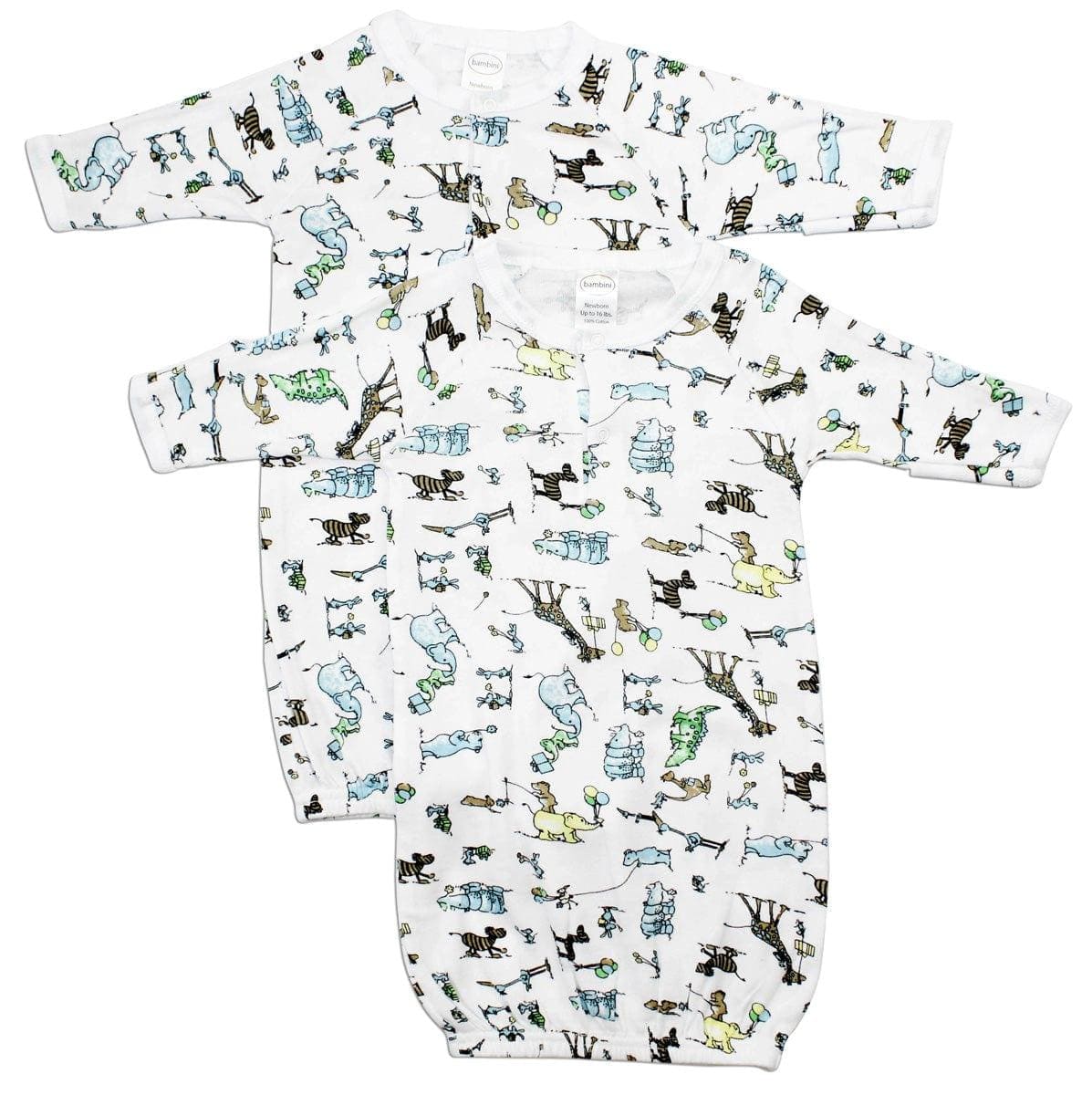 Printed Infant Gowns - 2 Pack - Kaislee's Boutique