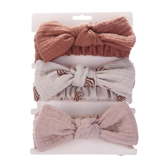 Solid Muslin Cotton Headband | Pack of Three - Kaislee's Boutique
