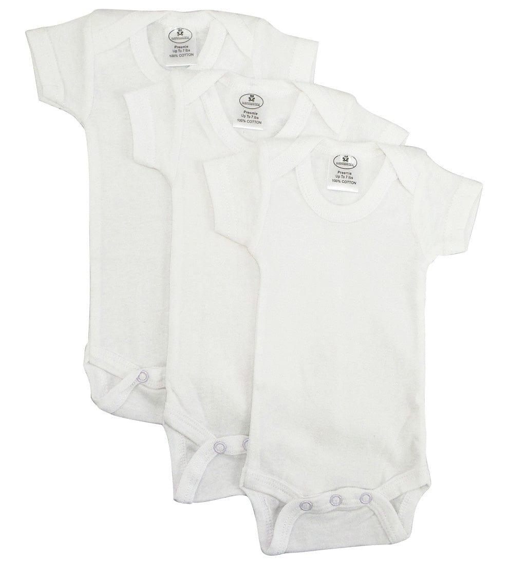 White Short Sleeve One Piece 3 Pack - Kaislee's Boutique